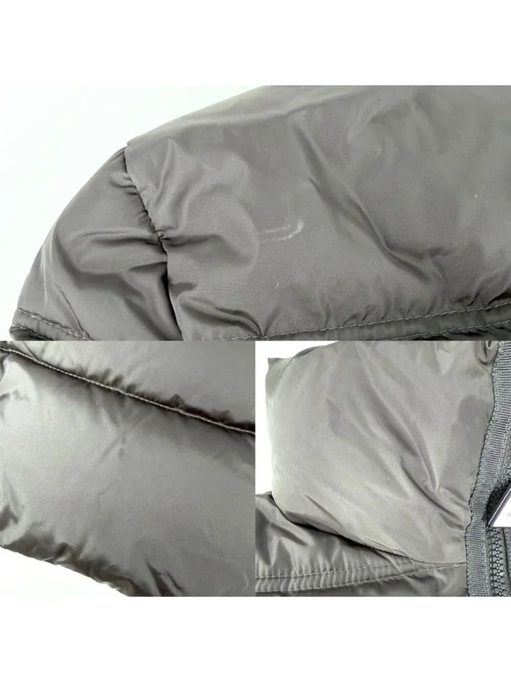Moncler Down Jacket Accenture Giubbotto Coat Long 00 Gray Silver Nylon Winter